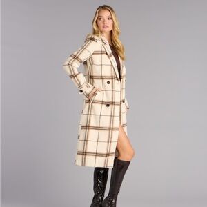 Windsor Plaid Trench Coat